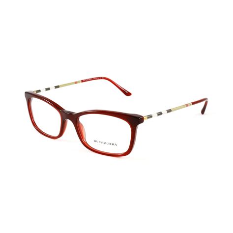 red burberry eyeglasses